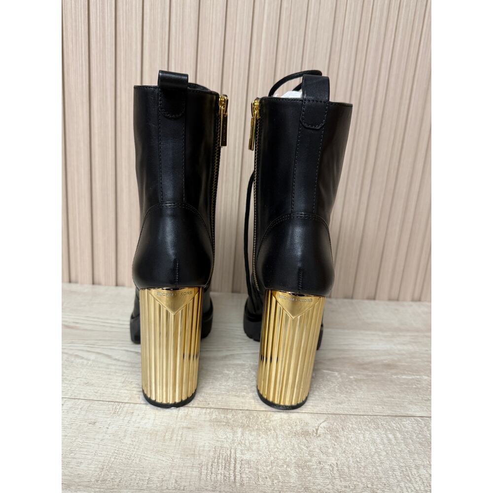 Michael Kors Porter Leather Lace-Up Boot Womens Shoes Sz 6M New in Box - Picture 6 of 16
